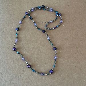 Beautiful purple bead necklace